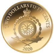 2 Dollars 50 Cents - Elizabeth II Lāčplēšis Military Order obverse image