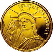 2 Dollars 50 Cents - Elizabeth II Statue of Liberty, Niue, 2020 reverse image