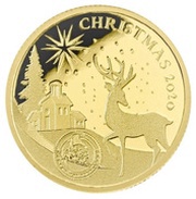2.5 Dollars - Elizabeth II Santa's Gold, Niue, 2020 reverse image