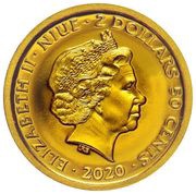 2 Dollars 50 Cents - Elizabeth II Pope John Paul II obverse image