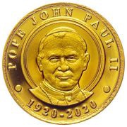 2 Dollars 50 Cents - Elizabeth II Pope John Paul II, Niue, 2020 reverse image