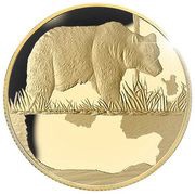 2 Dollars 50 Cents - Elizabeth II Bear, Niue, 2021 reverse image