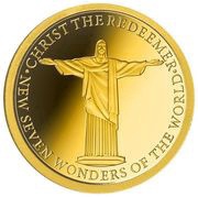2 Dollars 50 Cents - Elizabeth II Christ the Redeemer, Niue, 2021 reverse image