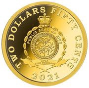 2 Dollars 50 Cents - Elizabeth II Taj Mahal obverse image