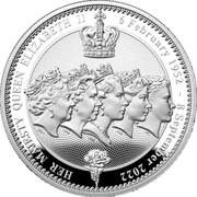 2.5 Dollars - Elizabeth II Queen Elizabeth II, Niue, 2022 reverse image