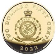 2 Dollars 50 Cents - Elizabeth II John F. Kennedy obverse image