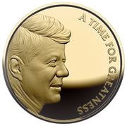 2 Dollars 50 Cents - Elizabeth II John F. Kennedy, Niue, 2022 reverse image