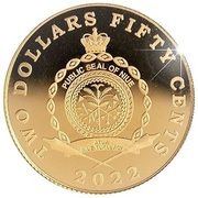 2 Dollars 50 Cents - Elizabeth II Helsinki 1952 obverse image