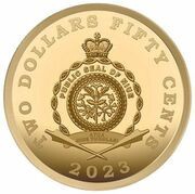 2 Dollars 50 Cents - Charles III 2023 FIBA Basketball World Cup obverse image