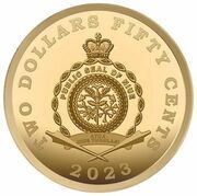 2 Dollars 50 Cents - Charles III Imants Ziedonis obverse image