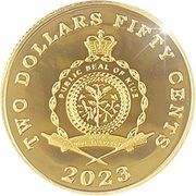 2 Dollars 50 Cents - Charles III Finland national ice hockey team obverse image