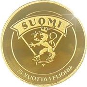 2 Dollars 50 Cents - Charles III Finland national ice hockey team, Niue, 2023 reverse image