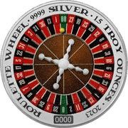 3 Dollars - Charles III Roulette Wheel, Niue, 2023 reverse image