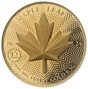 4 Dollars - Charles III Maple Leaf, Niue, 2024 reverse image