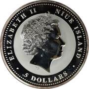 5 Dollars - Elizabeth II Year of the Dog obverse image
