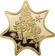 5 Dollars - Elizabeth II Christmas Star, Niue, 2010 reverse image