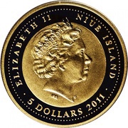5 Dollars - Elizabeth II Golden Dragon obverse image