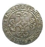 2 Patards / Stivers - Charles the Bold, Belgium, 1468-1474 reverse image