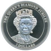 5 Dollars - Elizabeth II Diamond Jubilee, Niue, 2012 reverse image