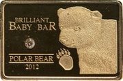 5 Dollars - Elizabeth II Polar Bear, Niue, 2012 reverse image