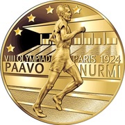 5 Dollars - Elizabeth II Paavo Nurmi, Niue, 2014 reverse image