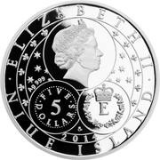 5 Dollars - Elizabeth II Palladium of the Czech country obverse image
