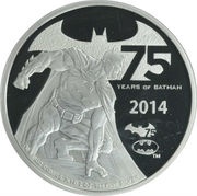 5 Dollars - Elizabeth II Batman, Niue, 2014 reverse image
