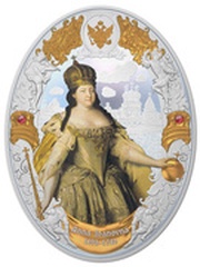 5 Dollars - Elizabeth II Anna Ioanovna, Niue, 2014 reverse image