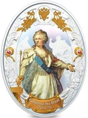 5 Dollars - Elizabeth II Catherine the Great, Niue, 2014 reverse image
