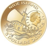 5 Dollars - Elizabeth II Pippi in the South Seas obverse image