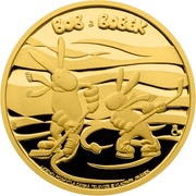 5 Dollars - Elizabeth II Bob and Bobek, Niue, 2015 reverse image