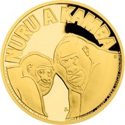 5 Dollars - Elizabeth II Gorillas, Niue, 2015 reverse image