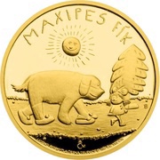 5 Dollars - Elizabeth II Maxipes Fík, Niue, 2015 reverse image