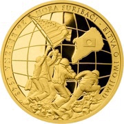 5 Dollars - Elizabeth II Battle of Iwo Jima, Niue, 2015 reverse image