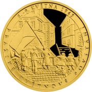 5 Dollars - Elizabeth II Prague uprising, Niue, 2015 reverse image