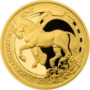 5 Dollars - Elizabeth II Breeding of Kladruber horses, Niue, 2015 reverse image