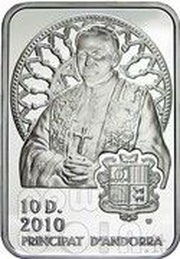 10 Diners Pope John Paul II obverse image