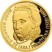5 Dollars - Elizabeth II Maria Manrique de Lara y Mendoza, Niue, 2015 reverse image