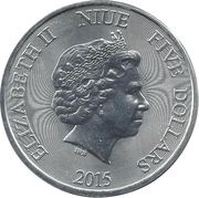 5 Dollars - Elizabeth II Hawksbill Turtle obverse image