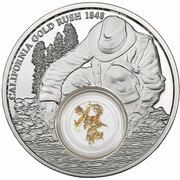 5 Dollars - Elizabeth II California Gold Rush, Niue, 2016 reverse image