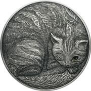 5 Dollars - Elizabeth II Cat, Niue, 2016 reverse image
