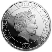 5 Dollars - Elizabeth II Crystal Flower obverse image