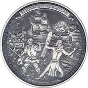 5 Dollars - Elizabeth II Ferdinand Magellan, Niue, 2016 reverse image