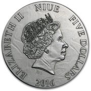 5 Dollars - Elizabeth II Metatron obverse image