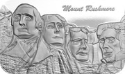 5 Dollars - Elizabeth II Mount Rushmore, Niue, 2016 reverse image