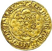 ⅓ Gold Lion - Philip the Good, Belgium, 1454-1460 reverse image