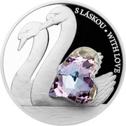 5 Dollars - Elizabeth II Swans, Niue, 2016 reverse image