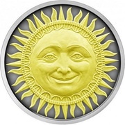 5 Dollars - Elizabeth II Sun, Niue, 2017 reverse image