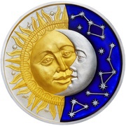 5 Dollars - Elizabeth II Sun and Moon, Niue, 2017 reverse image