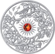 5 Dollars - Elizabeth II Four Seasons: Autumn, Niue, 2017 reverse image